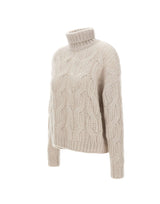 HEMISPHERE Maglia a collo alto in cashmere e seta GREY Donna 