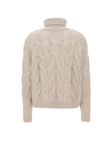 HEMISPHERE Maglia a collo alto in cashmere e seta GREY Donna 