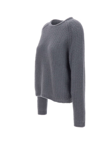 HEMISPHERE Maglia in cashmere e seta BLUE Donna 