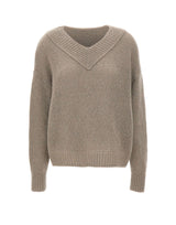 HEMISPHERE Maglia in cashmere e seta GREY Donna 