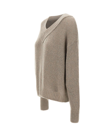 HEMISPHERE Maglia in cashmere e seta GREY Donna 