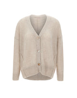 HEMISPHERE Cardigan in lana e cashmere GREY Donna 