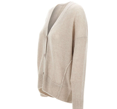 HEMISPHERE Cardigan in lana e cashmere GREY Donna 