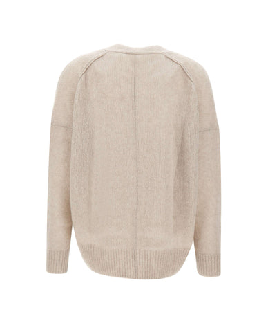 HEMISPHERE Cardigan in lana e cashmere GREY Donna 