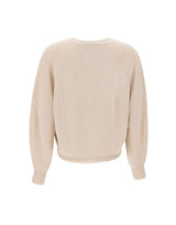 HEMISPHERE Cardigan in lana merino BEIGE Donna 