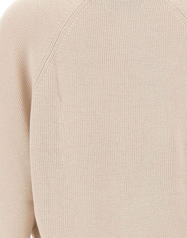 HEMISPHERE Cardigan in lana merino BEIGE Donna 