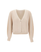 HEMISPHERE Cardigan in lana merino BEIGE Donna 