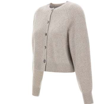 HEMISPHERE Cardigan in lana e cashmere GREY Donna 