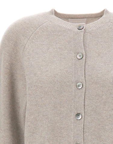 HEMISPHERE Cardigan in lana e cashmere GREY Donna 
