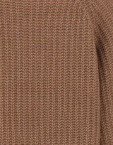 HEMISPHERE Maglia con scollo a V in misto cashmere BROWN Donna 