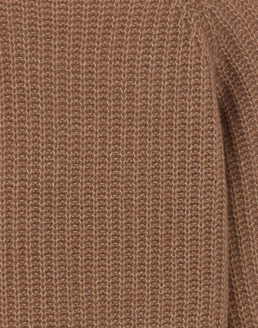 HEMISPHERE Maglia con scollo a V in misto cashmere BROWN Donna 