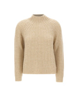HEMISPHERE Maglia in cashmere e cotone GREEN Donna 