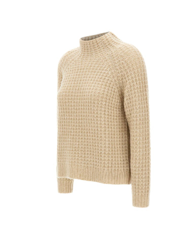 HEMISPHERE Maglia in cashmere e cotone GREEN Donna 