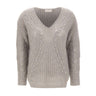 HEMISPHERE Maglia in misto cashmere e cotone GREY Donna 