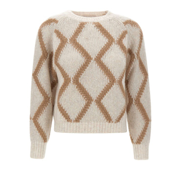 HEMISPHERE Maglia in misto cashmere a rombi MULTICOLOR Donna 