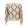 HEMISPHERE Maglia in misto cashmere a rombi MULTICOLOR Donna 