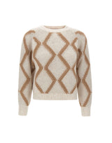 HEMISPHERE Maglia in misto cashmere a rombi MULTICOLOR Donna 
