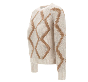 HEMISPHERE Maglia in misto cashmere a rombi MULTICOLOR Donna 