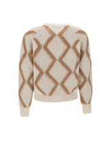 HEMISPHERE Maglia in misto cashmere a rombi MULTICOLOR Donna 