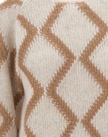 HEMISPHERE Maglia in misto cashmere a rombi MULTICOLOR Donna 