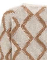 HEMISPHERE Maglia in misto cashmere a rombi MULTICOLOR Donna 