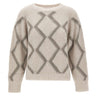 HEMISPHERE Maglia in misto cashmere a rombi GREY Donna 