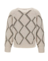HEMISPHERE Maglia in misto cashmere a rombi GREY Donna 