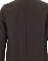 HERNO Cappotto in twill di misto lana BROWN Uomo 