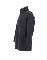 HERNO Cappotto in twill di misto lana BLUE Uomo 