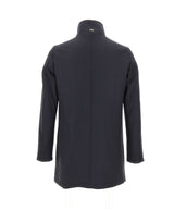 HERNO Cappotto in twill di misto lana BLUE Uomo 