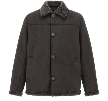 HERNO Giaccone in ecosuede GREY Uomo 