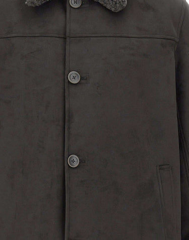 HERNO Giaccone in ecosuede GREY Uomo 