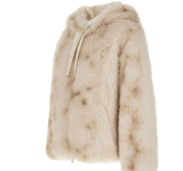 HERNO Pelliccia corta effetto lince WHITE Donna 
