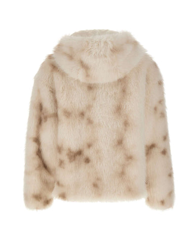 HERNO Pelliccia corta effetto lince WHITE Donna 