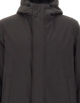 HERNO Parka in twill opaco GREY Uomo 