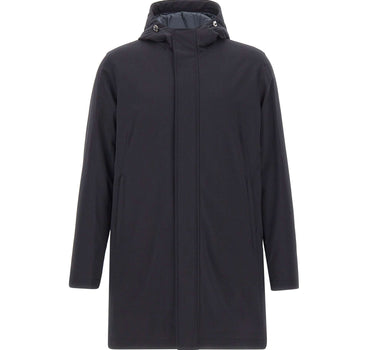 HERNO Parka impermeabile con cappuccio BLUE Uomo 