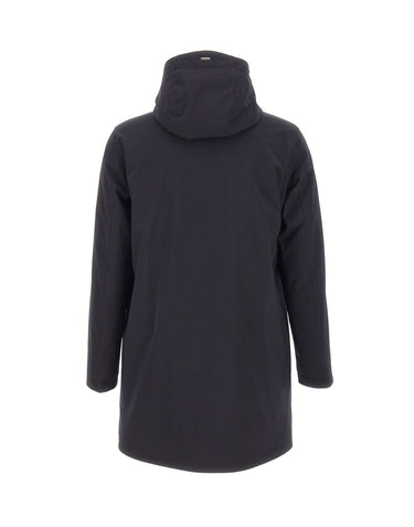 HERNO Parka impermeabile con cappuccio BLUE Uomo 
