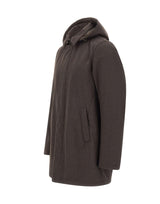 HERNO Parka in flanella con membrana impermeabile BROWN Uomo 