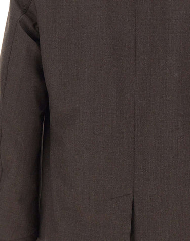HERNO Parka in flanella con membrana impermeabile BROWN Uomo 