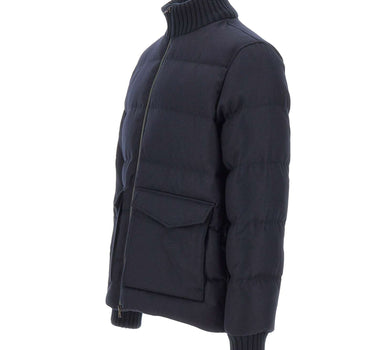 HERNO Bomber in tweed di lana BLUE Uomo 