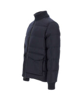 HERNO Bomber in tweed di lana BLUE Uomo 