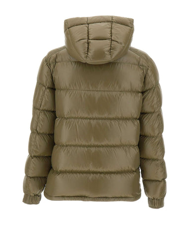 HERNO Piumino Polar Tech con cappuccio GREEN Uomo 