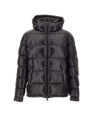 HERNO Piumino Polar Tech con cappuccio BLACK Uomo 