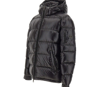 HERNO Piumino Polar Tech con cappuccio BLACK Uomo 