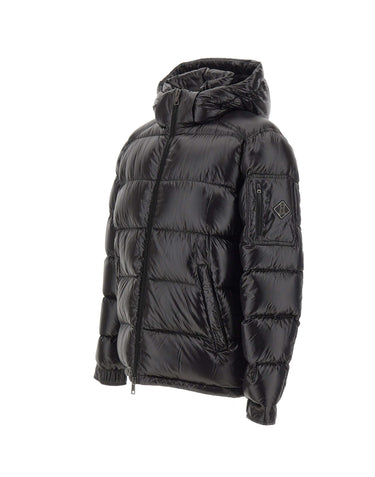 HERNO Piumino Polar Tech con cappuccio BLACK Uomo 