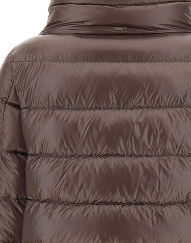 HERNO Piumino in nylon BROWN Donna 