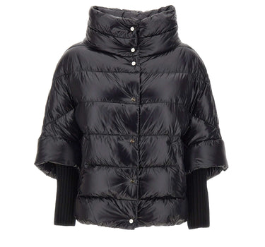 HERNO Piumino ampio BLACK Donna 