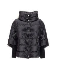 HERNO Piumino ampio BLACK Donna 