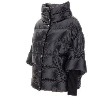 HERNO Piumino ampio BLACK Donna 