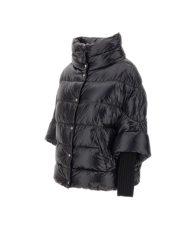 HERNO Piumino ampio BLACK Donna 